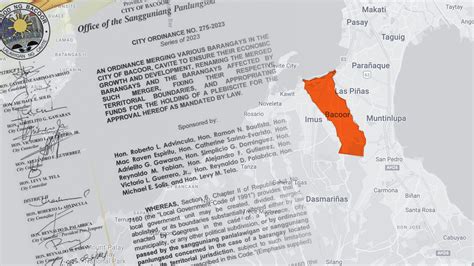 bacoor cavite barangays|FAST FACTS: July 29 plebiscite to merge, rename barangays in .